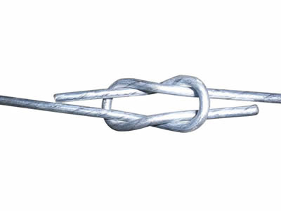A galvanized quick bale tie wire.