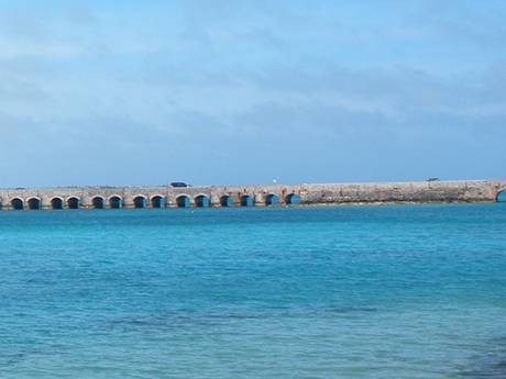 part of Longbird Bridge in Bermuda