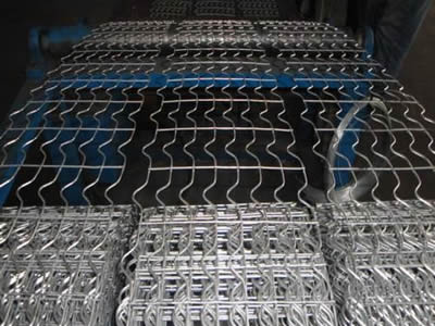The three coils of pipeline reinforced meshes are produced by pipeline reinforced mesh machine.